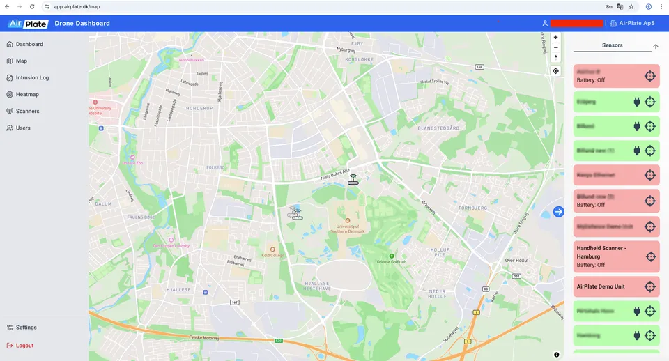 Multi-scanner dashboard view